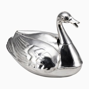 Verchromter Vintage Enten Farbkasten, 1950er, 4er Set