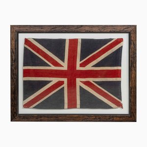 Vintage Glass to Glass Framed Union Flag, 1940s