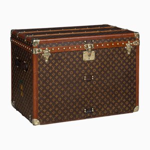 Baule antico in tela con monogramma di Louis Vuitton, Francia, anni '20