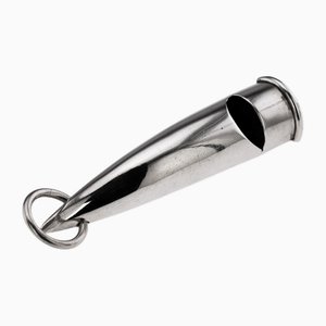 Antique English Silver Whistle by Sampson Mordan, London, 1920s