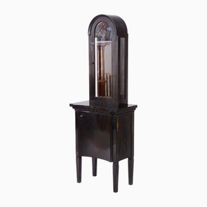 Art Deco Display Cabinet in Maple and Glass, France, 1920s