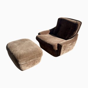 Set de Fauteuil et Ottomane par Michel Cadestin pour Airborne
