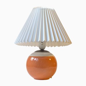 Verglaste Art Deco Tischlampe von EFF Copenhagen, 1930er