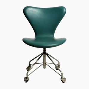 Chaise de Bureau 3117 Ajustable en Hauteur par Arne Jacobsen pour Fritz Hansen, 1960s