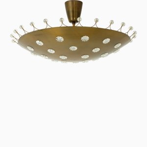 Modern Ceiling Lamp in Brass by Emil Stejnar for Rupert Nikoll, 1950s