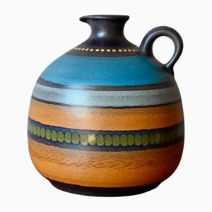 Manuell Pitcher Vase aus Bunter Keramik von KMK, 1970er