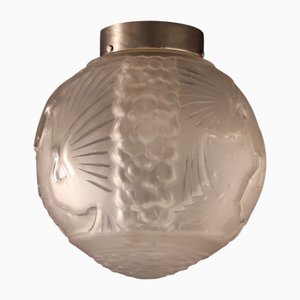 Lampada da soffitto grande Art Déco di Muller Frères, Francia, anni '20