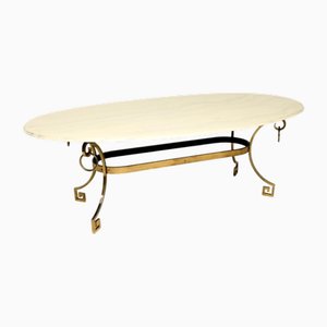 Vintage Italian Brass Dining Table, 1950s