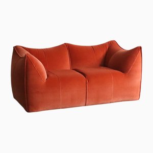Le Bambole Sofa in Coral Velvet by Mario Bellini for B&B Italia, 1970s