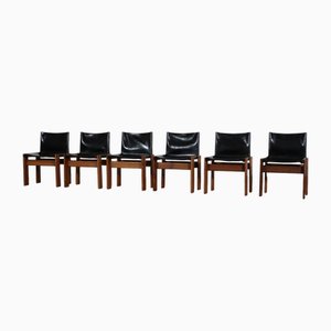 Monk Dining Chairs by Afra and Tobia Scarpa for Molteni, Italy, 1974, Set of 6