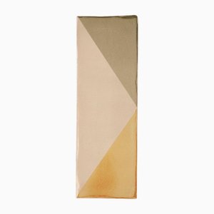 Tile Green and Yellow Ceramic Decorative Wall Lamp by Violaine d'Harcourt