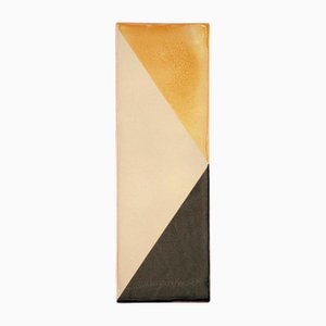 Tile Yellow and Grey Ceramic Decorative Wall Lamp by Violaine d'Harcourt