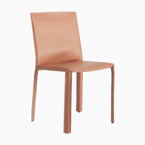 Cognacfarbener Jumpsuite Ledersessel von Morica Design