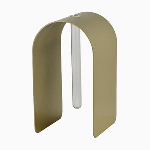 Gold Dahlia Vase by Wm Metal Design