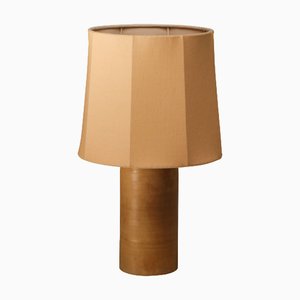 Sand Mittelgroße Sonora Tischlampe aus Leinen von Nassi