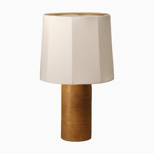 Weiße mittelgroße Sonora Tischlampe aus Leinen von Nassi