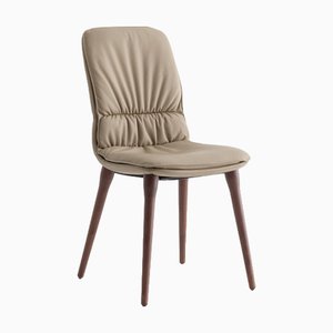 Coco Tortora Stuhl aus Leder & Nussholz von Morica Design
