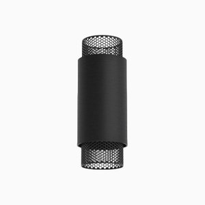 Lámpara colgante Union mediana vertical de aluminio anodizado en negro de JSPR