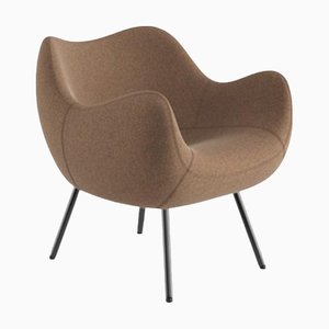 RM58 Soft Step St-11 Stoffsitz und pulverbeschichteter schwarzer Stahlstuhl von Vzor