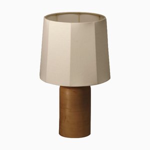Weiße Kleine Sonora Tischlampe aus Leinen von Nassi