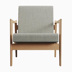 CK57 Contract Natural Beech Wood and Velvet Upholstery Armchair by Vzor