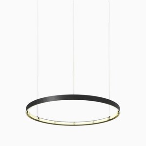 Lampada Eden Deco Ring 100 in alluminio anodizzato nero di JSPR