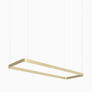 Lampada a sospensione Eden Rectangle 150 in alluminio color champagne di JSPR