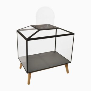 Meuble Décoratif 5 en Acier enduit de Poudre et Bois de Chêne par JSPR