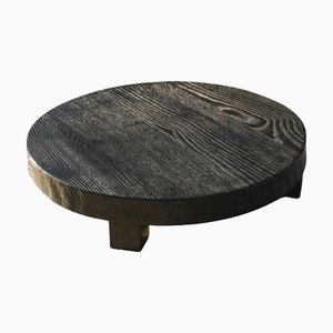 Tomozara Burnt European Oak Decorative Serving Plate by Dennis Kaiser