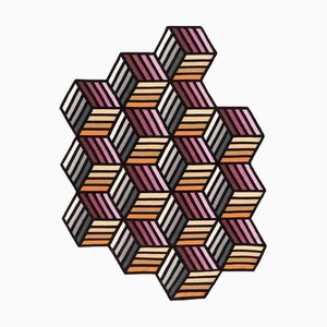 Orange Hexagon Parkett von Gandia Blasco