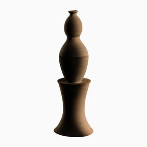 Unfolding Darkness Decorative Stoneware Everyday Sculpture III by Giulia Cosenza