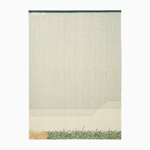 Grüner Calm Teppich mit Steppstich von Gandia Blasco