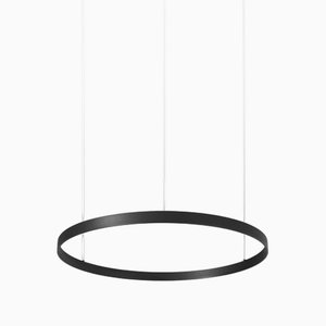 Lampada Eden Ring 100 in alluminio anodizzato nero di JSPR