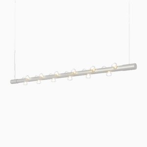 Lucy Medium Linear Silver Aluminum Pendant Lamp by JSPR