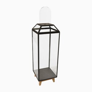 Dekorativer Schrank 3 aus pulverbeschichtetem Stahl, Glas und Eichenholz von JSPR