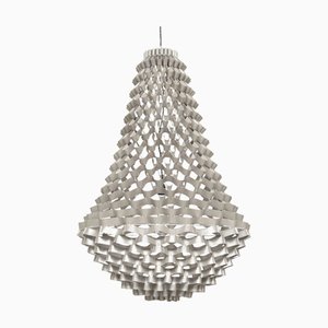 Große Silberne Crown Hängelampe von JSPR