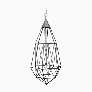 Lámpara colgante Diamond XLarge de acero negro mate de JSPR