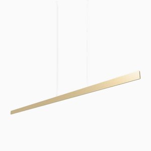 Lampada a sospensione Eden Line 200 in alluminio color champagne di JSPR