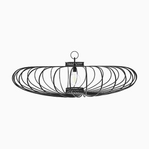 Lampada a sospensione Pirouette IV in acciaio nero opaco di JSPR