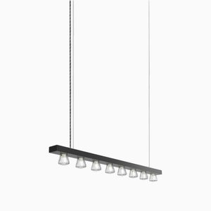 Line 100 Hängelampe aus schwarz eloxiertem Aluminium von JSPR