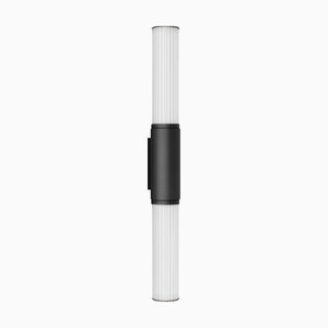 Pillar Vertical Anodized Black Aluminum Wall Lamp by JSPR