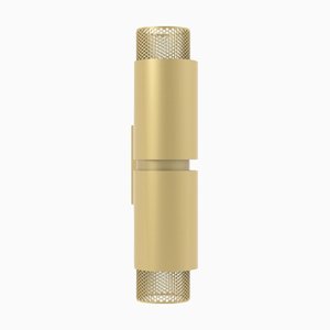 Union Large Mesh Anodized Champagne Aluminum Wall Lamp by JSPR