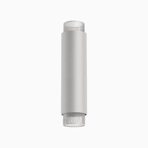 Lámpara colgante Union grande de aluminio anodizado plateado de JSPR