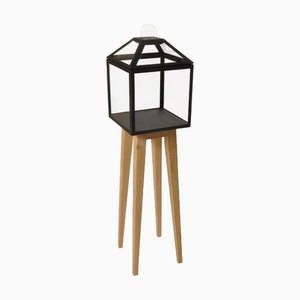 Powder Coated Steel and Oak Wood Decorative Cabinet 1 by JSPR
