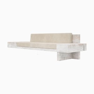 Auguste Piece 03 White Onyx Limited Edition Sofa by Tristan Montabord-Marc