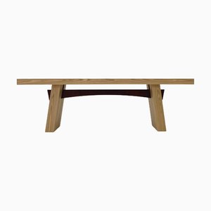 Wa 240 Matt Elm and Glossy Oxblood Beam Rectangular Console by Casa Casati