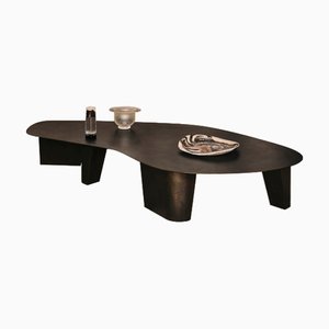 Niedriger großer Paris Couchtisch aus pulverbeschichtetem Stahl von Vogel Studio