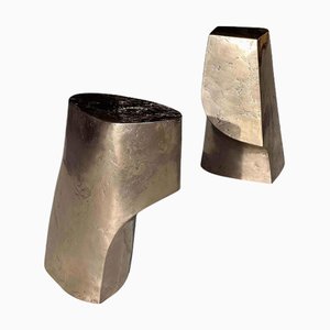 Tables d'Appoint Palm en Bronze Moulé à la Cire en Édition Limitée par Vogel Studio, Set de 2
