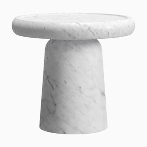 Nissa M Bianco Gioia Marble Marble Side Table by Ivan Colominas