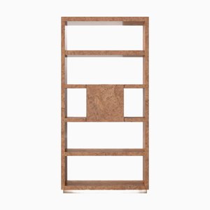 Offenes Hochregal aus Naturholz mit Metallic-Bronze-Finish von Ultramobili
